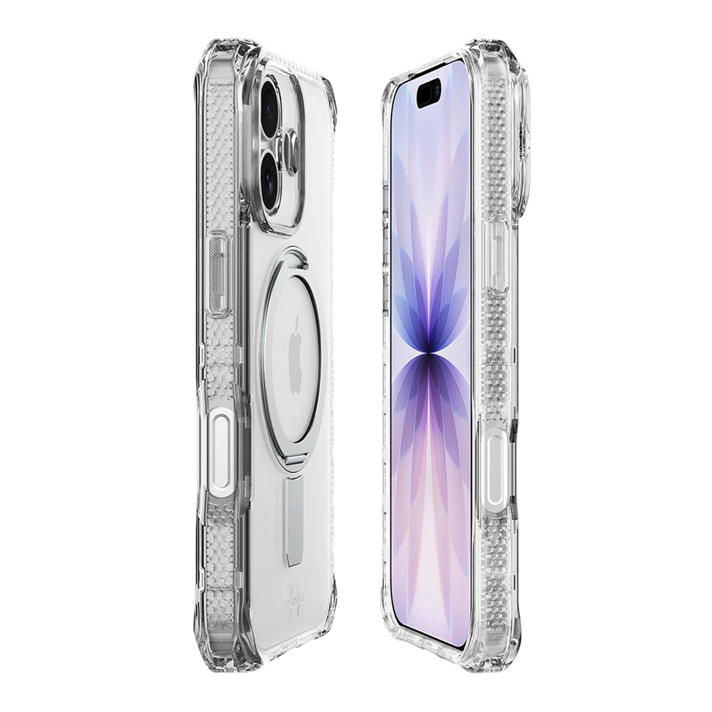 Funda Hybrid Vapor Stand transparente con MagSafe de ItSkins para iPhone 17