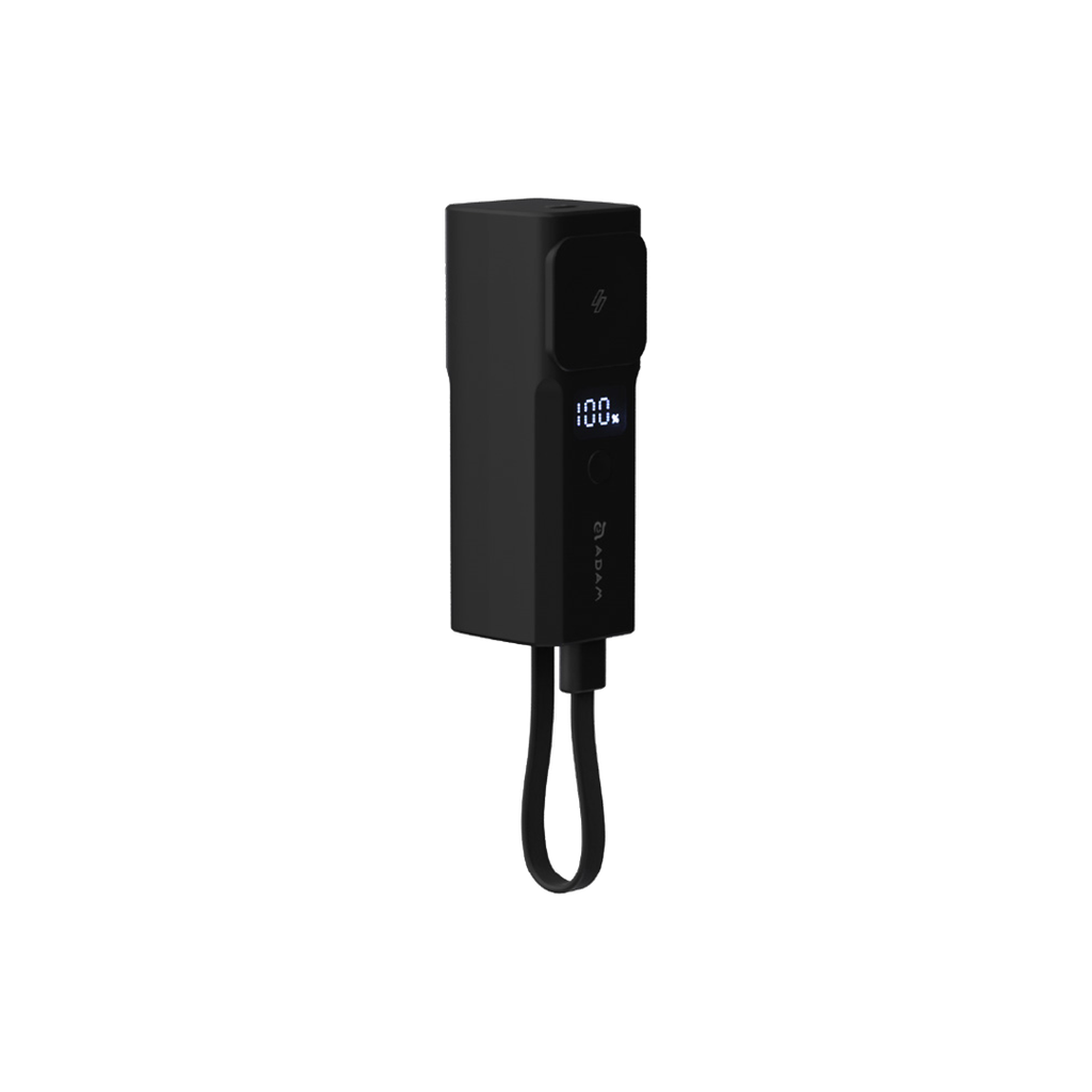 Batería externa ultra compacta 5-en-1 VIONTA P5 Pro de 5.000 mAh de Adam Elements - Negro