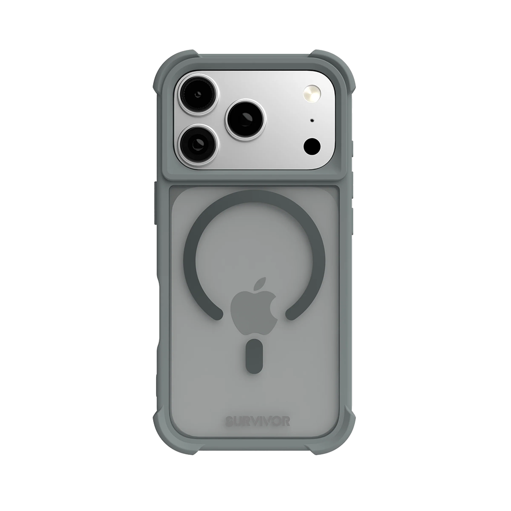 Funda Survivor Endurance de Griffin con MagSafe para iPhone 17 Pro - Gris solar