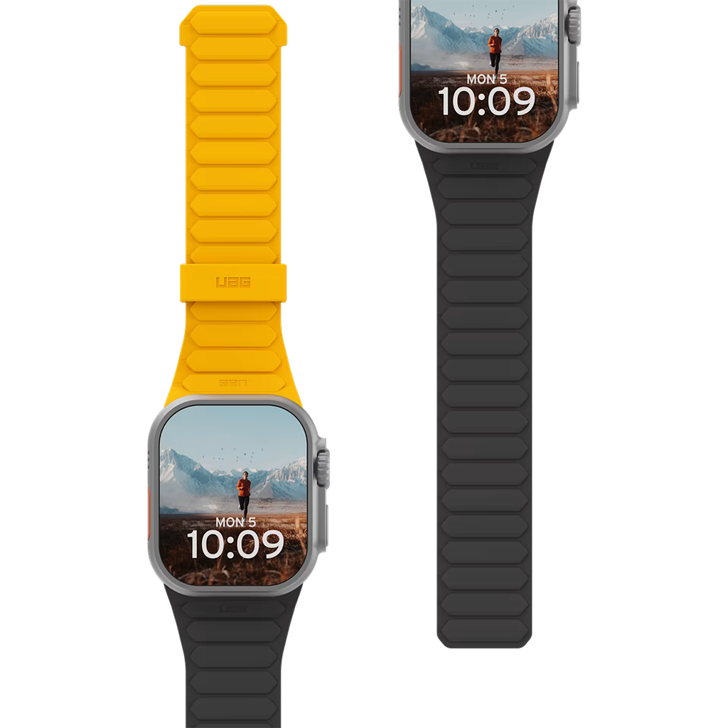 Banda Pathfinder amarilla y negra de UAG para caja de 49 mm