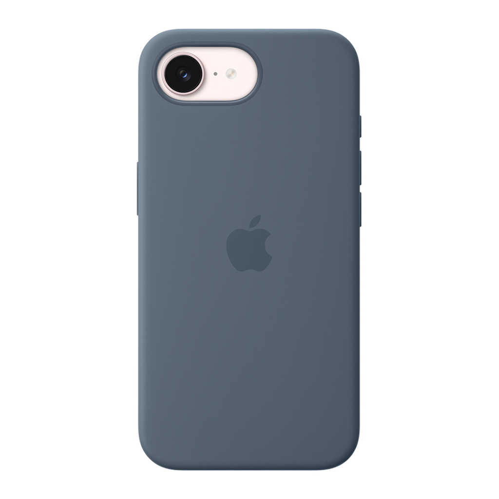 Funda de silicona con MagSafe de Apple para iPhone 17e - Azul ancla
