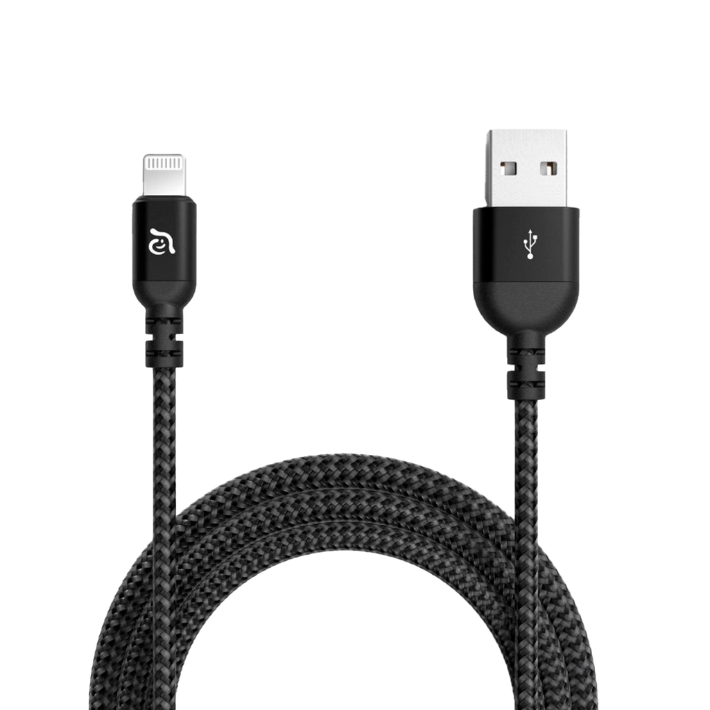 Cable de carga PeAk III 120B de USB-A a Lightning (1.2 m) de Adam Elements - Negro
