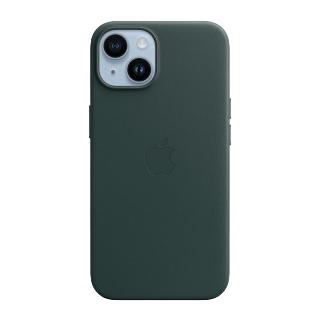 Funda de cuero con MagSafe de Apple para iPhone 14 - Verde bosque