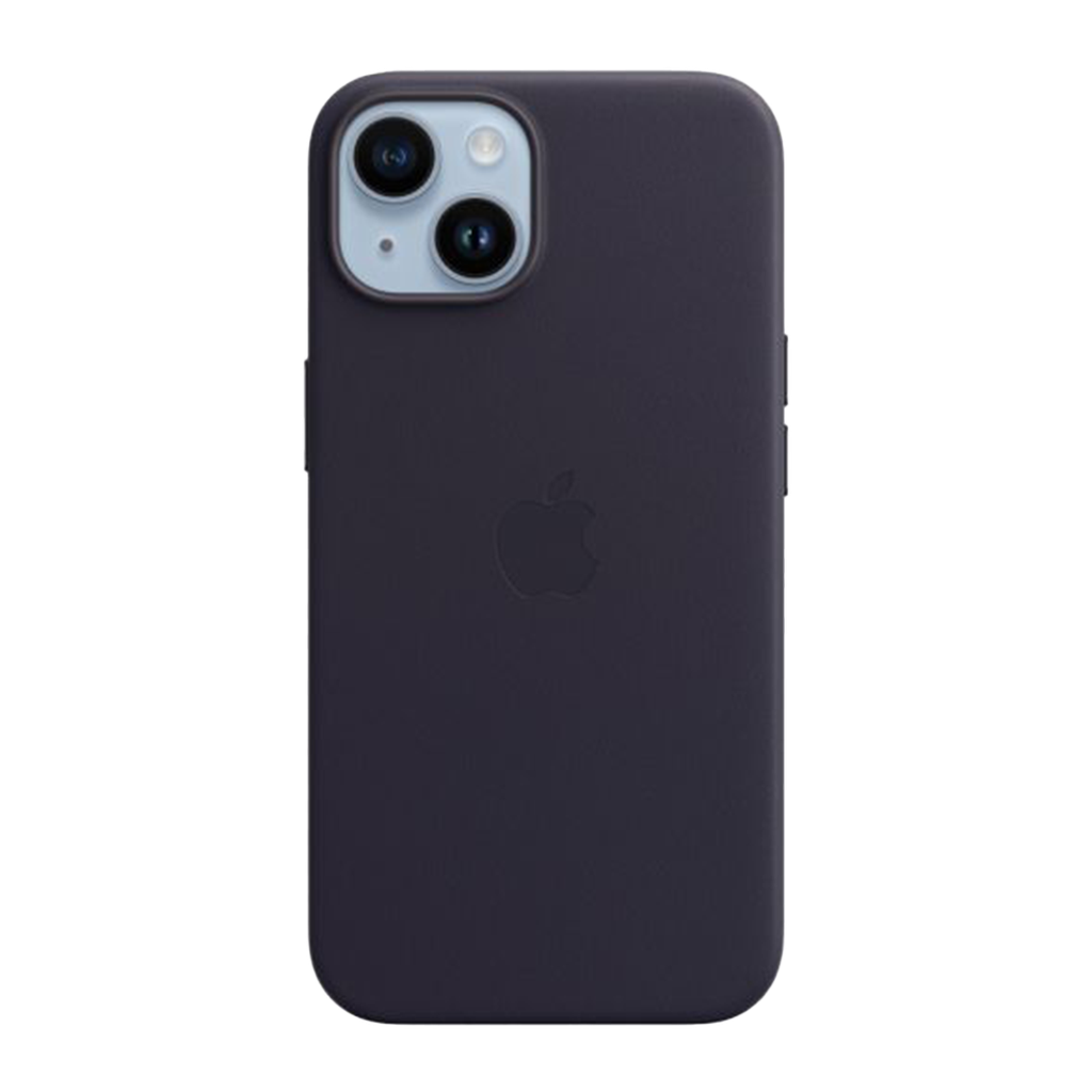 Funda de cuero con MagSafe de Apple para iPhone 14 Plus - Tinta