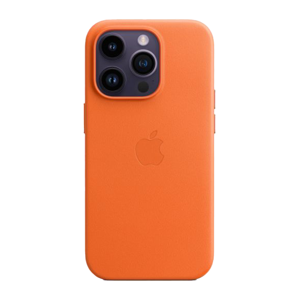 iPhone 14 Pro Funda de Cuero c/ MagSafe - Naranja