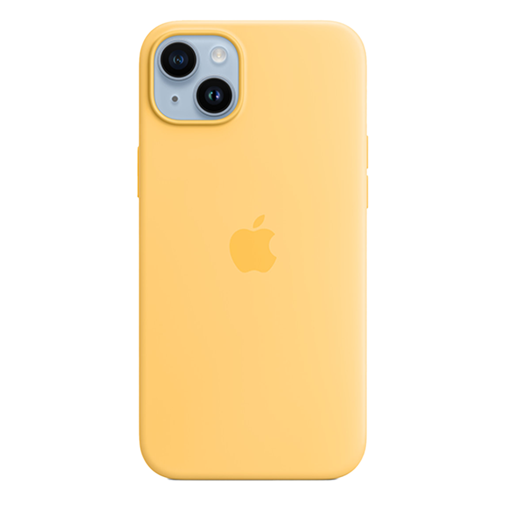 Funda de silicona con MagSafe de Apple para iPhone 14 Plus - Resplandor Solar