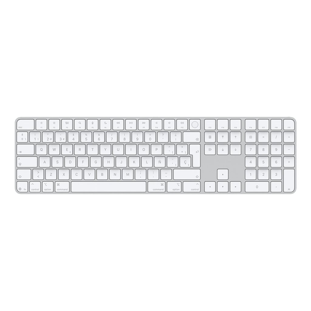 Apple Magic Keyboard con Touch ID y teclado numérico (Español) - Blanco