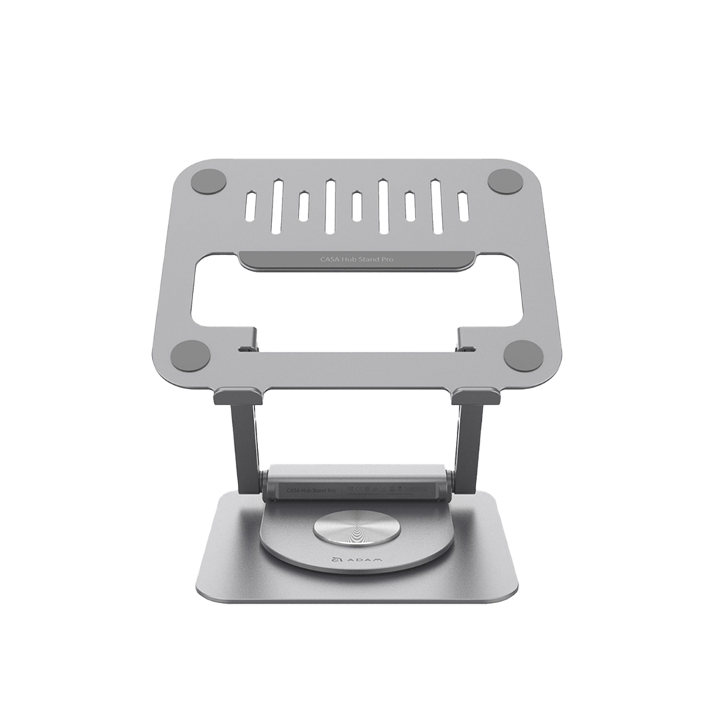 Soporte plegable 6 en 1 (adaptador integrado) CASA Hub Stand Pro de USB-C a HDMI/Ethernet/USB-A/USB-C de Adam Elements - Gris espacial
