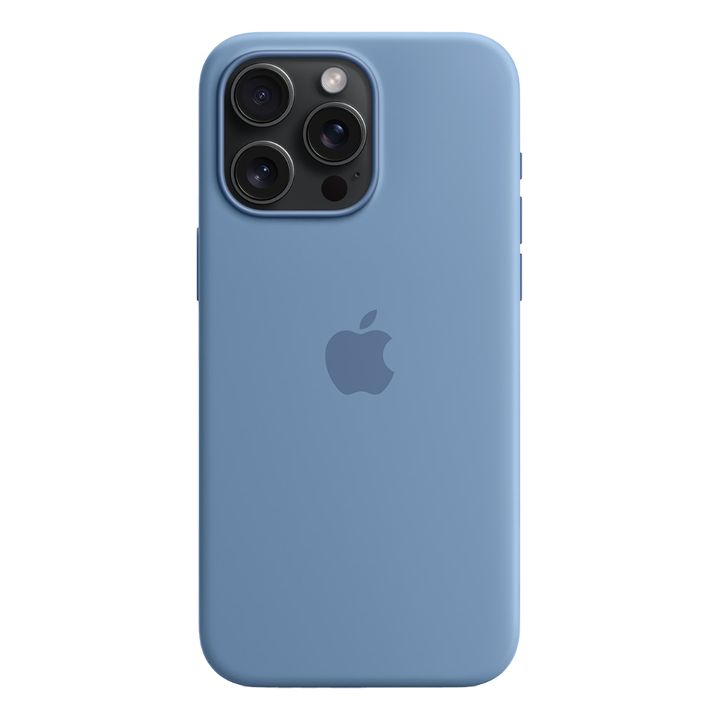 Funda de Silicona para iPhone 15 Pro Max con MagSafe - Azul Invierno