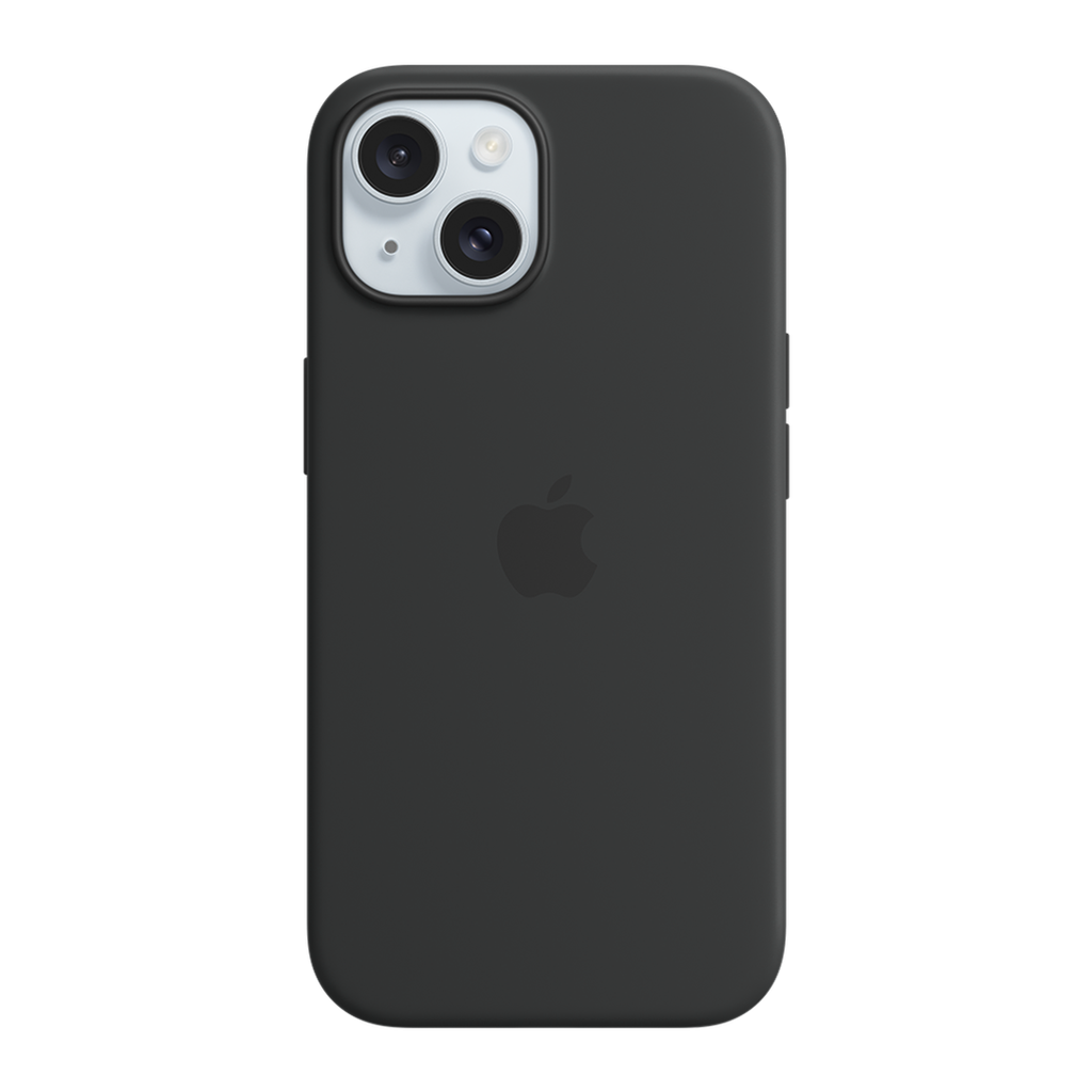 Funda de silicona con MagSafe de Apple para iPhone 15 Plus - Negro