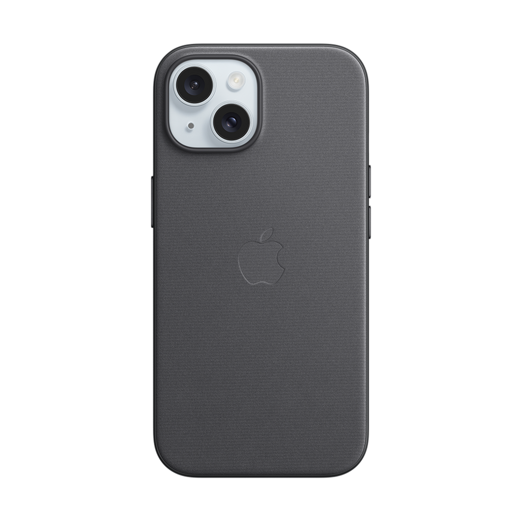 Funda de Trenzado Fino con MagSafe para iPhone 15 - Negro