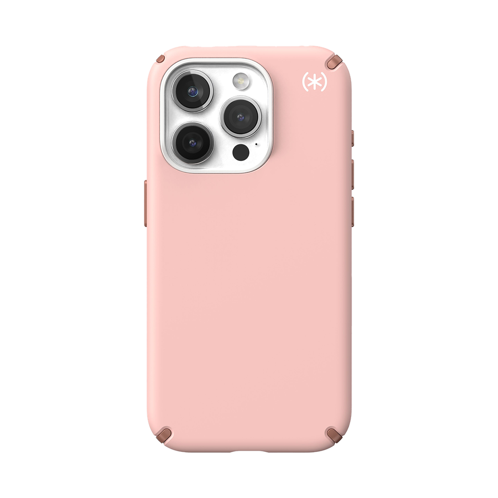 Funda Speck Presidio2 Pro para iPhone 15 Pro - Rosa Dalia/Rosa Copper/Blanco