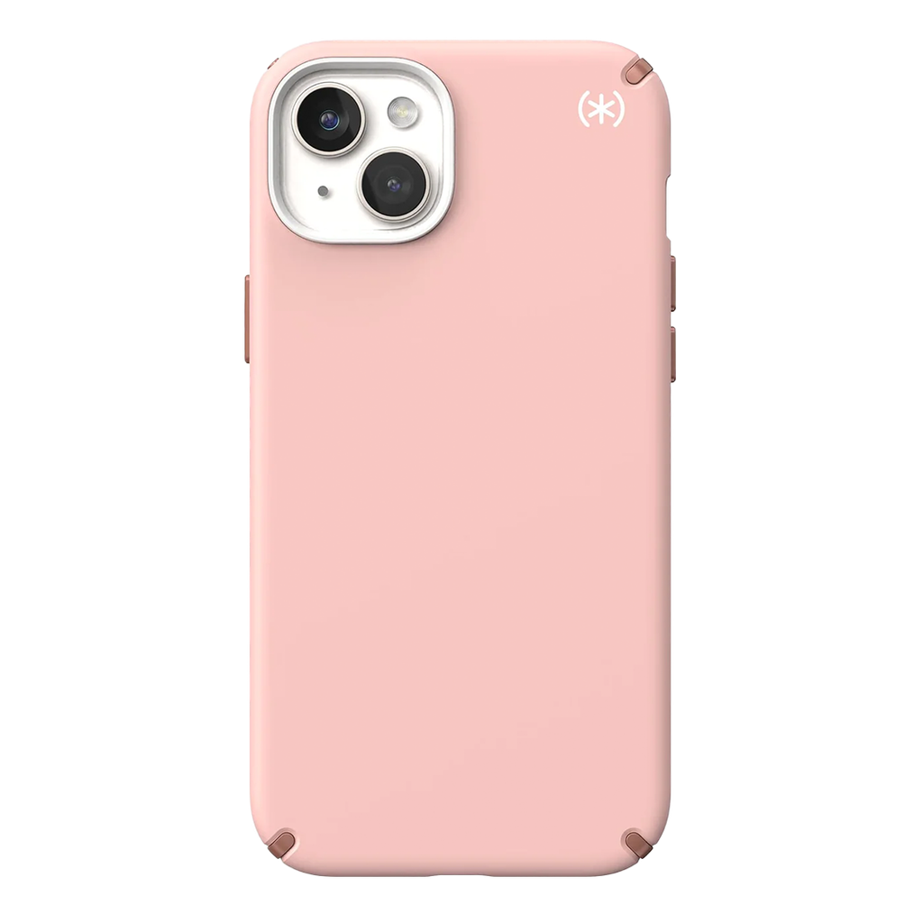 Funda Speck Presidio2 Pro para 15 Plus - Dahlia Pink/Rose Copper/White