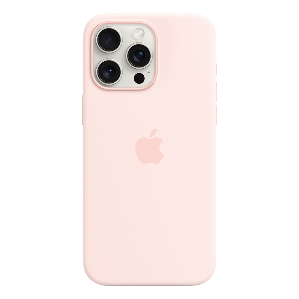 Funda para iPhone 15 Pro Max de Silicona con MagSafe - Rosa Claro