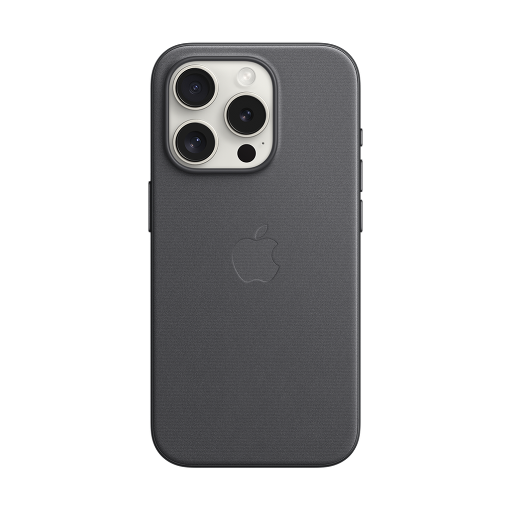 Funda para iPhone 15 Pro Trenzado Fino con MagSafe - Negro