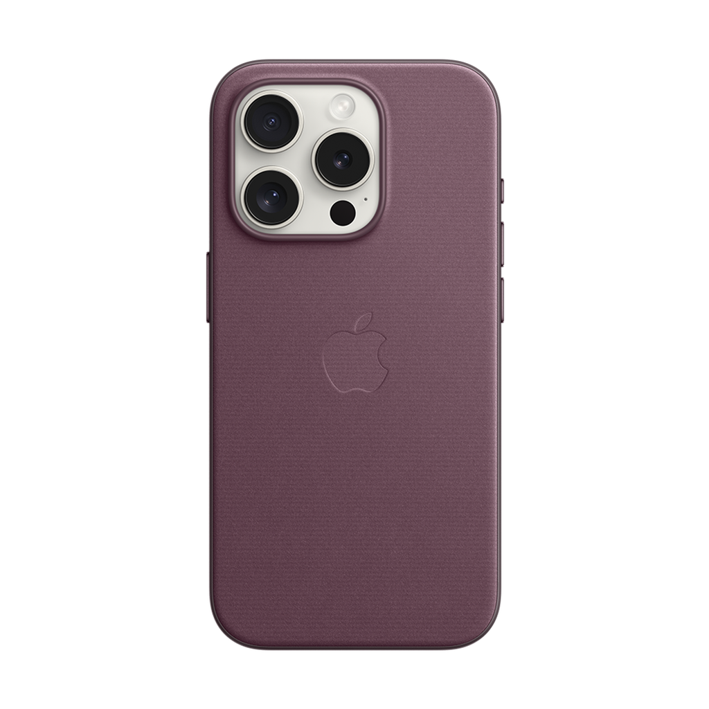 Funda de Trenzado Fino para iPhone 15 Pro con MagSafe - Mulberry