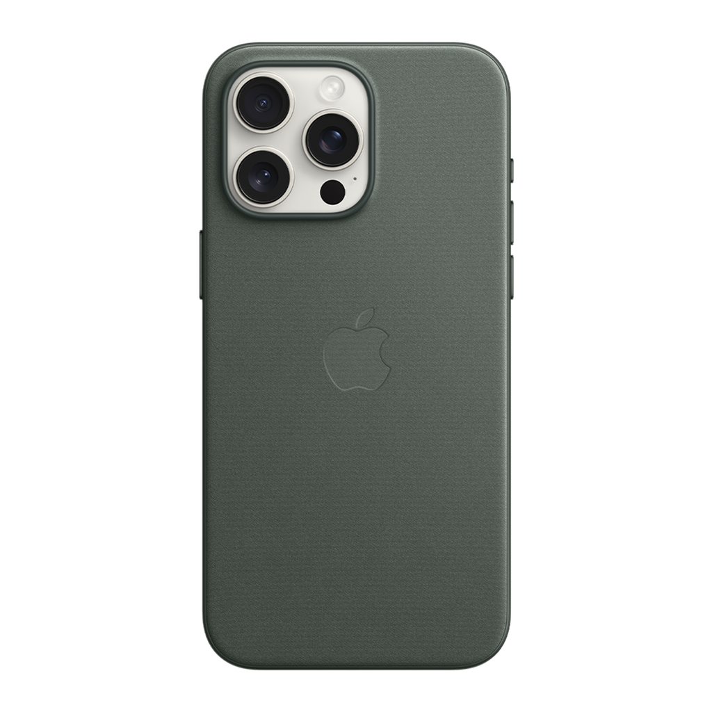 Funda para iPhone 15 Pro Max Trenzado Fino con MagSafe - Verde Perenne