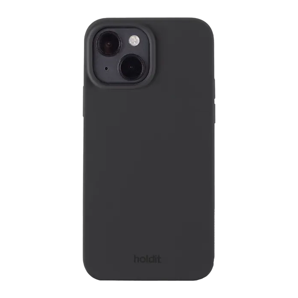 Funda Holdit de Silicona para iPhone 15 - Negro