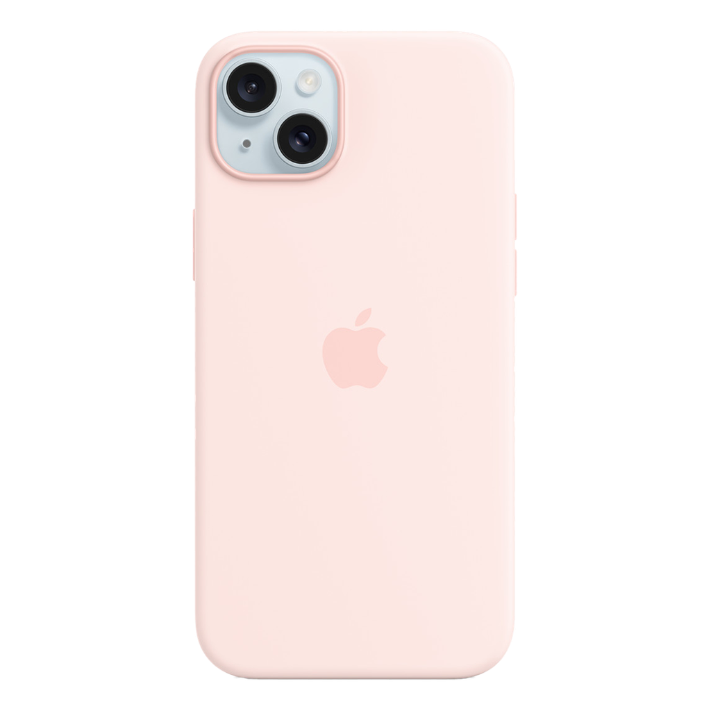 Apple Funda de Silicona con MagSafe para iPhone 15 Plus- Rosa Claro