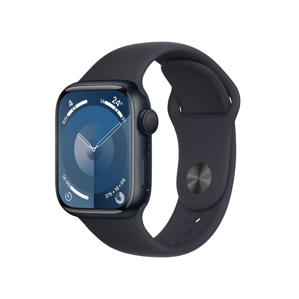 Apple Watch Series 9 GPS - 41mm - Caja de Aluminio Medianoche con Banda Deportiva Medianoche - S/M