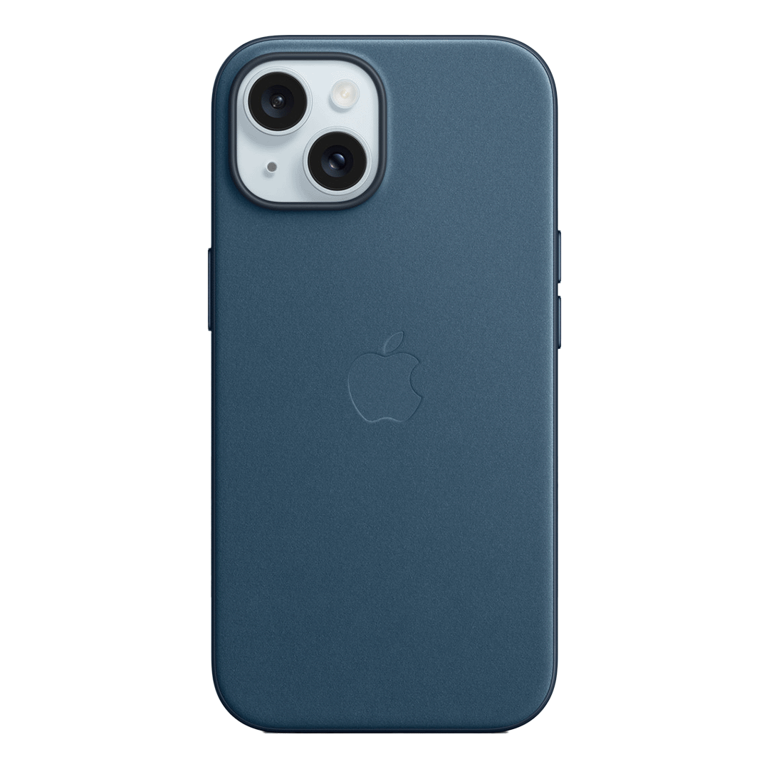Apple Funda de Trenzado Fino con MagSafe para iPhone 15 - Azul