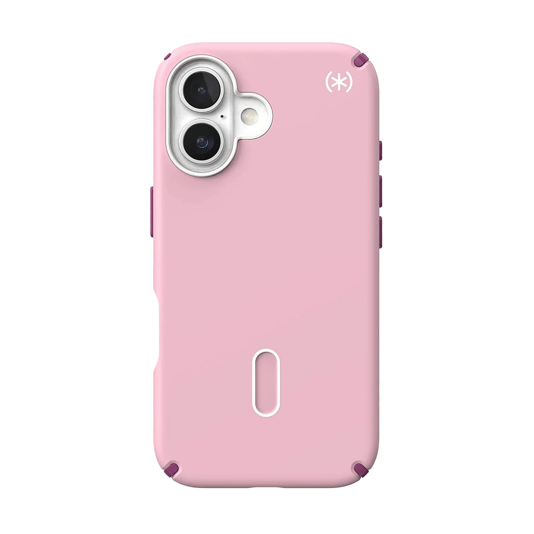 Speck Presidio 2 Pro Funda con ClickLock para iPhone 16 - Rosa/Violeta Arándano/Blanco