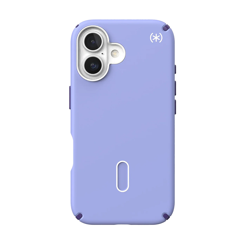 Speck Presidio 2 Pro Funda con ClickLock para iPhone 16 - Lavanda/Púrpura/Blanco