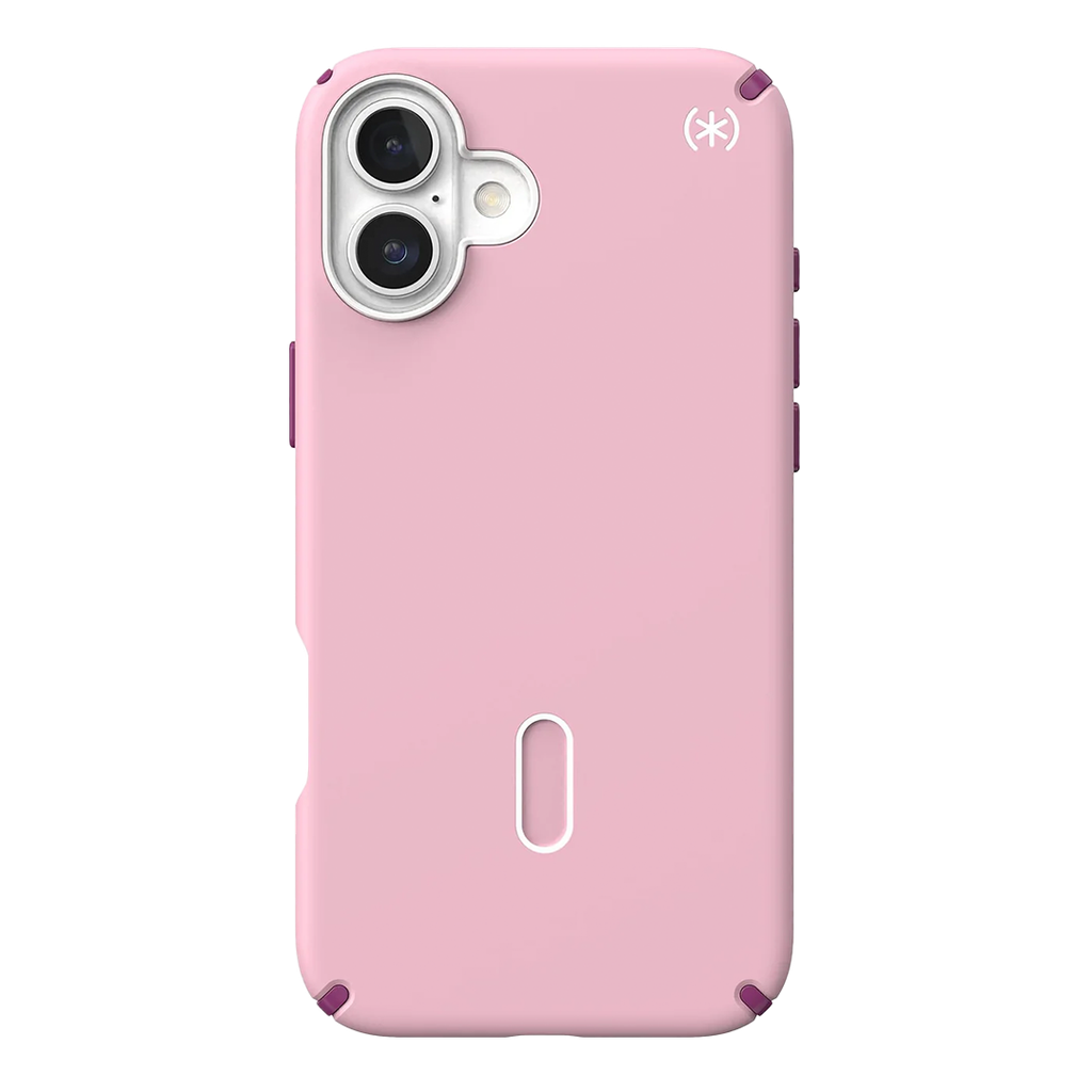 Speck Presidio 2 Pro Funda con ClickLock para iPhone 16 Plus - Rosa/Arándano Violeta/Blanco