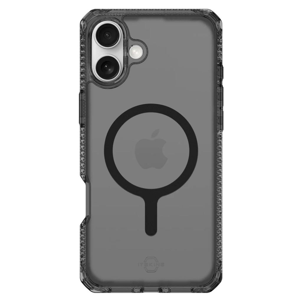 Funda Hybrid R Vapor con MagSafe de ItSkins para iPhone 16 - Humo