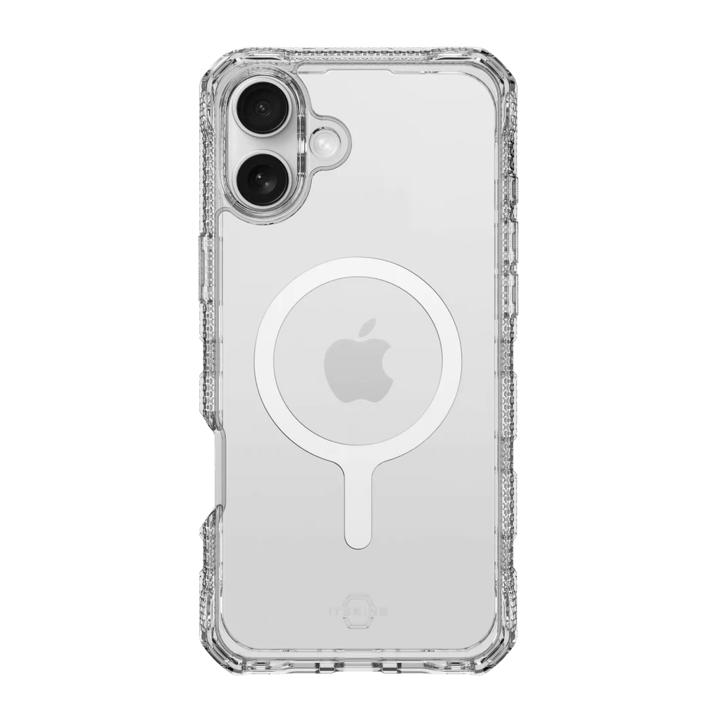 Funda Supreme R transparente con MagSafe de ItSkins para iPhone 16