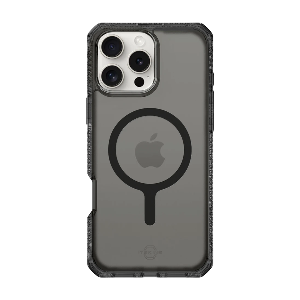 Funda Hybrid R con MagSafe de ItSkins para iPhone 16 Pro - Humo