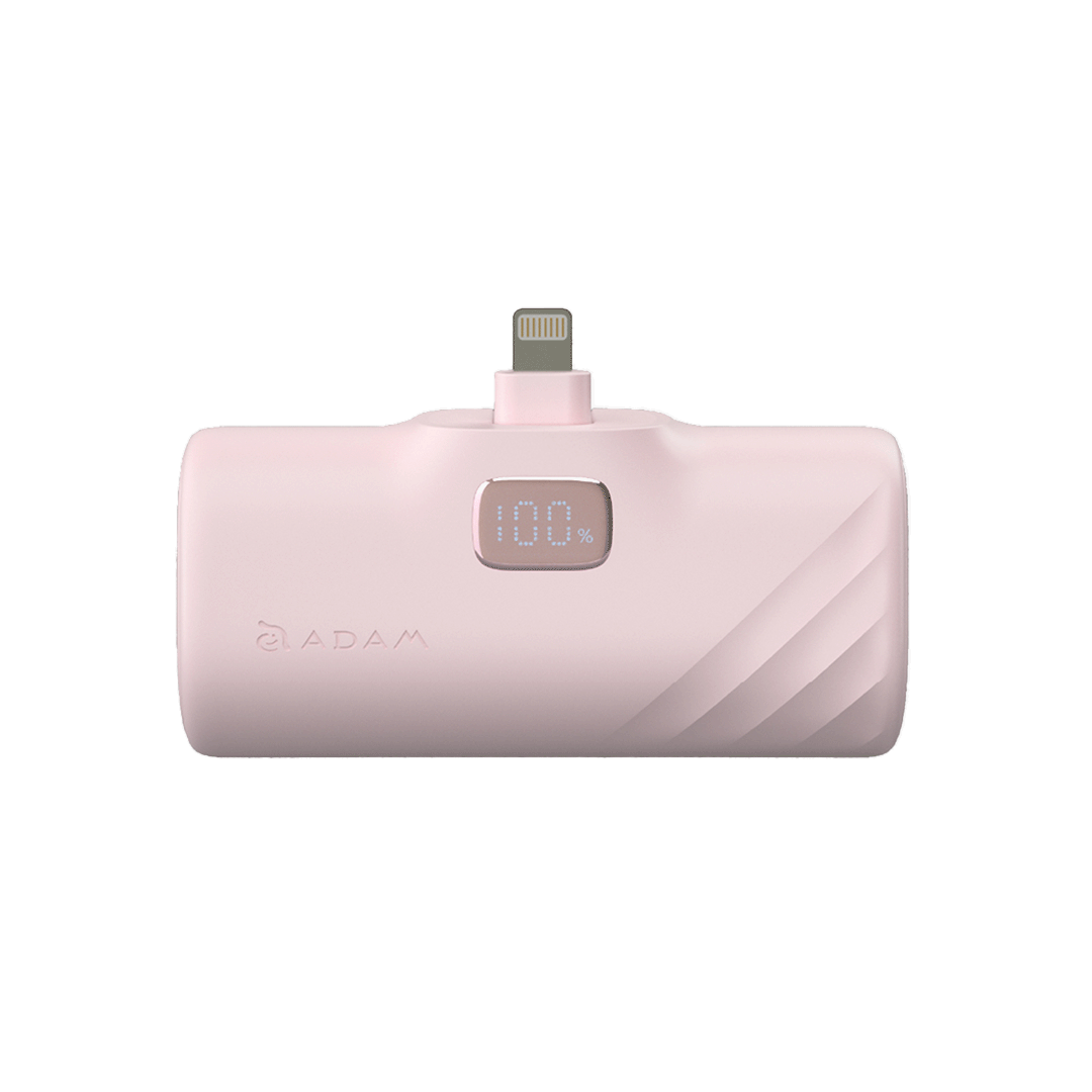 Batería externa plegable (Lightning) GRAVITY F5L de 5.000 mAh de Adam Elements - Rosa