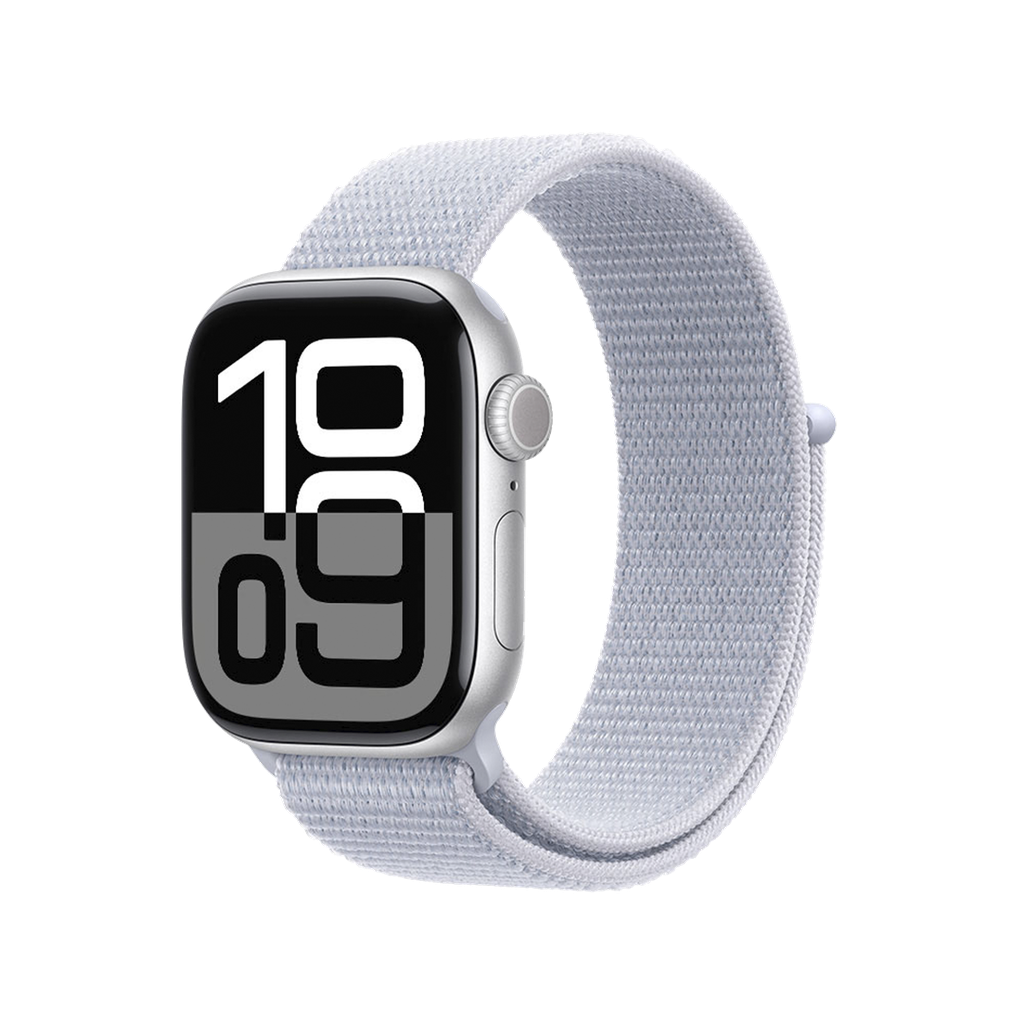 Apple Watch S10 GPS 42mm - Caja de Aluminio Plata - Loop Deportivo Azul Nube