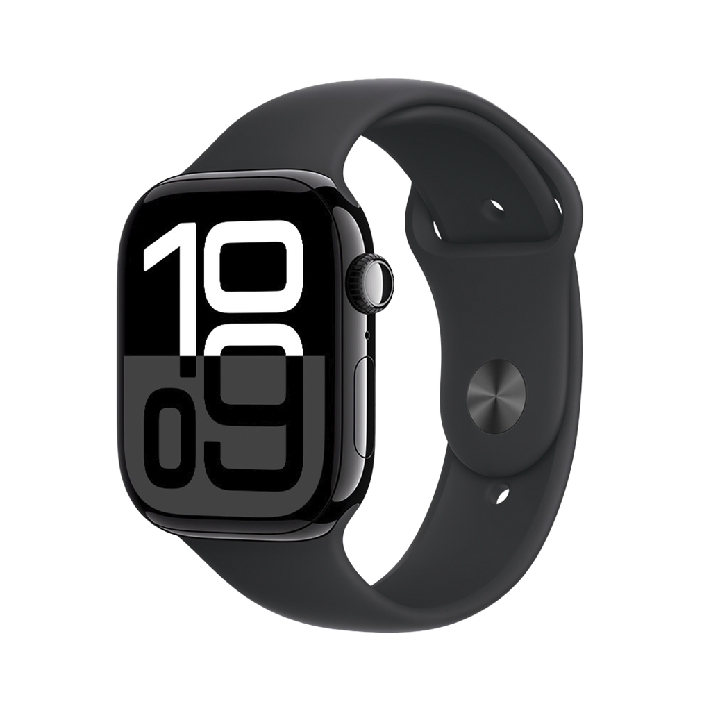 Apple Watch S10 GPS 46mm - Caja de Aluminio Negro Azabache - Banda Deportiva Negra - M/L