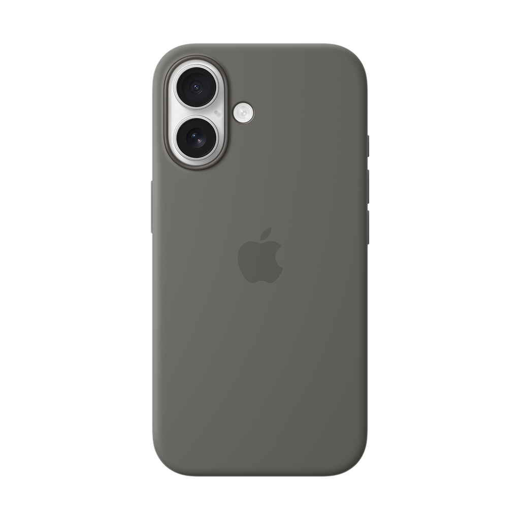 Funda de silicona con MagSafe de Apple para iPhone 16 - Gris Piedra