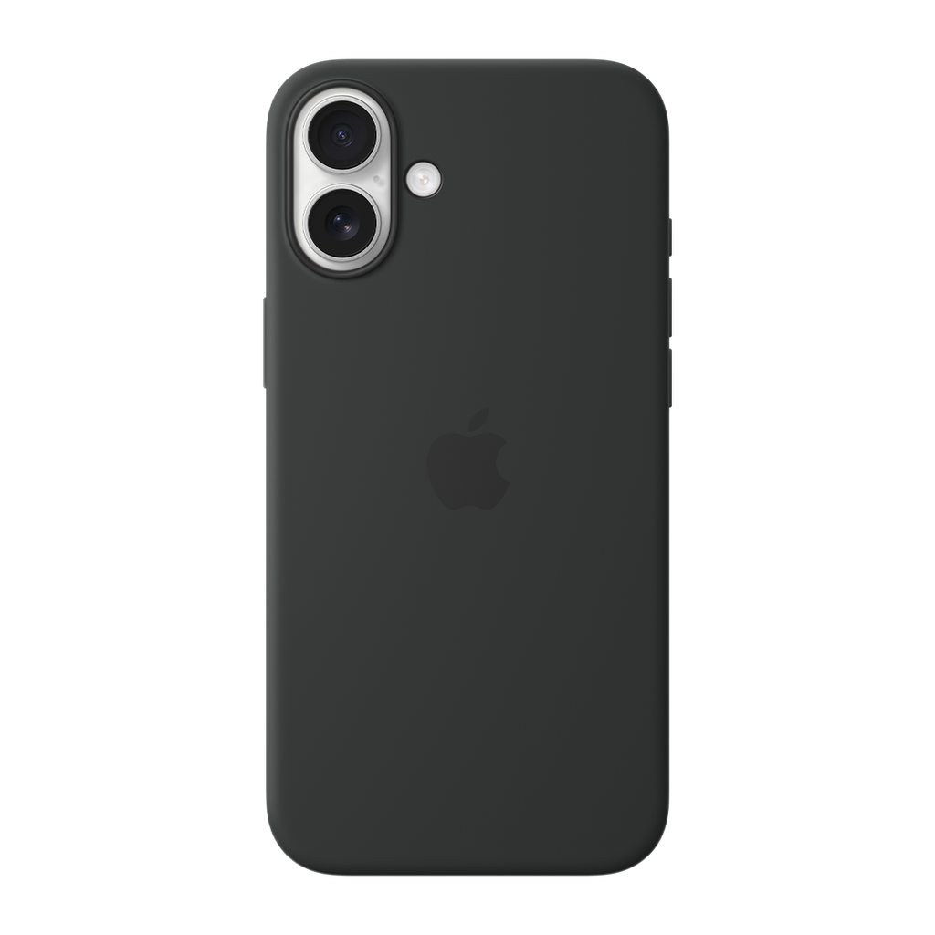 Funda de silicona con MagSafe de Apple para iPhone 16 Plus - Negro