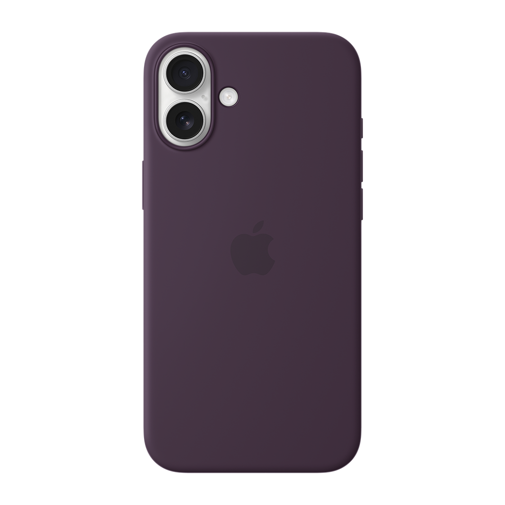 Funda de silicona con MagSafe de Apple para iPhone 16 Plus - Ciruela