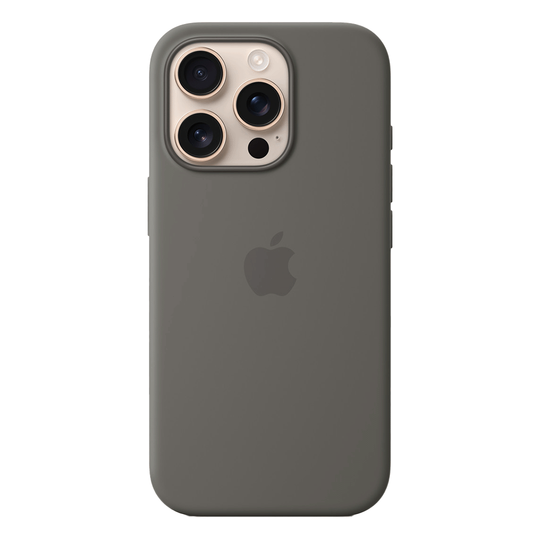 Funda de Silicona con Magsafe para iPhone 16 Pro - Gris Piedra