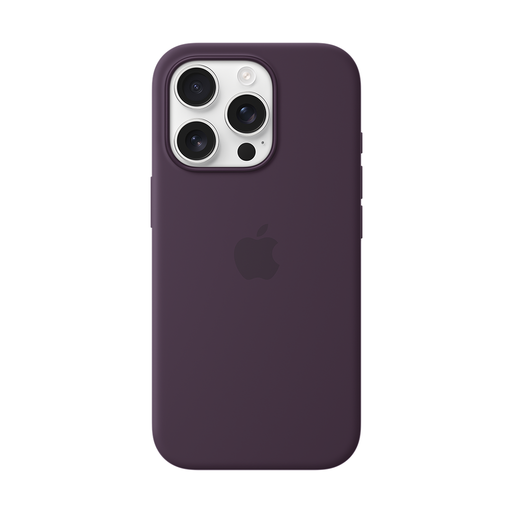 Funda de silicona con MagSafe de Apple para iPhone 16 Pro - Ciruela