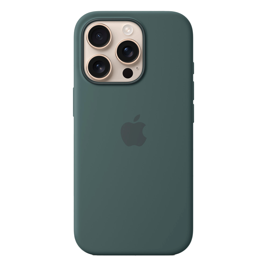 Funda de Silicona con Magsafe para iPhone 16 Pro - Verde Lago