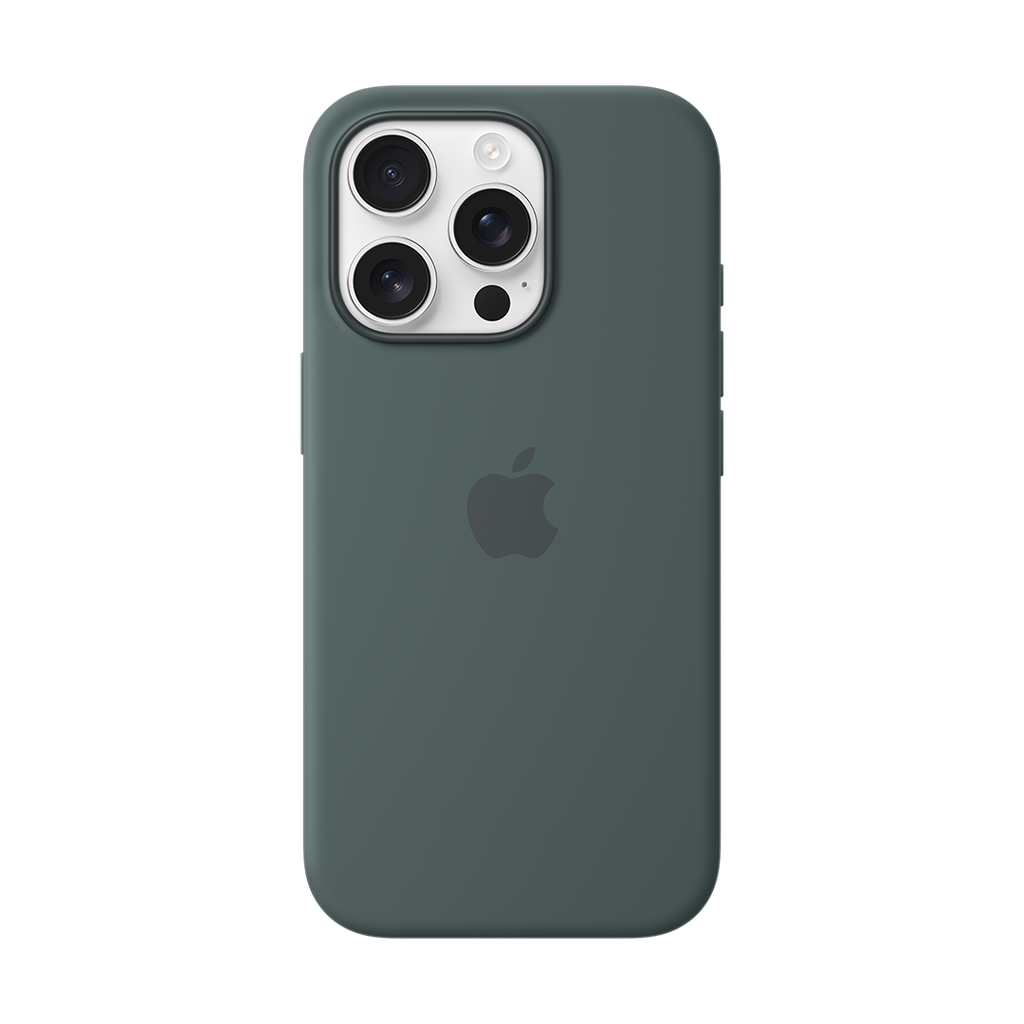 Funda de silicona con MagSafe de Apple para iPhone 16 Pro - Verde lago