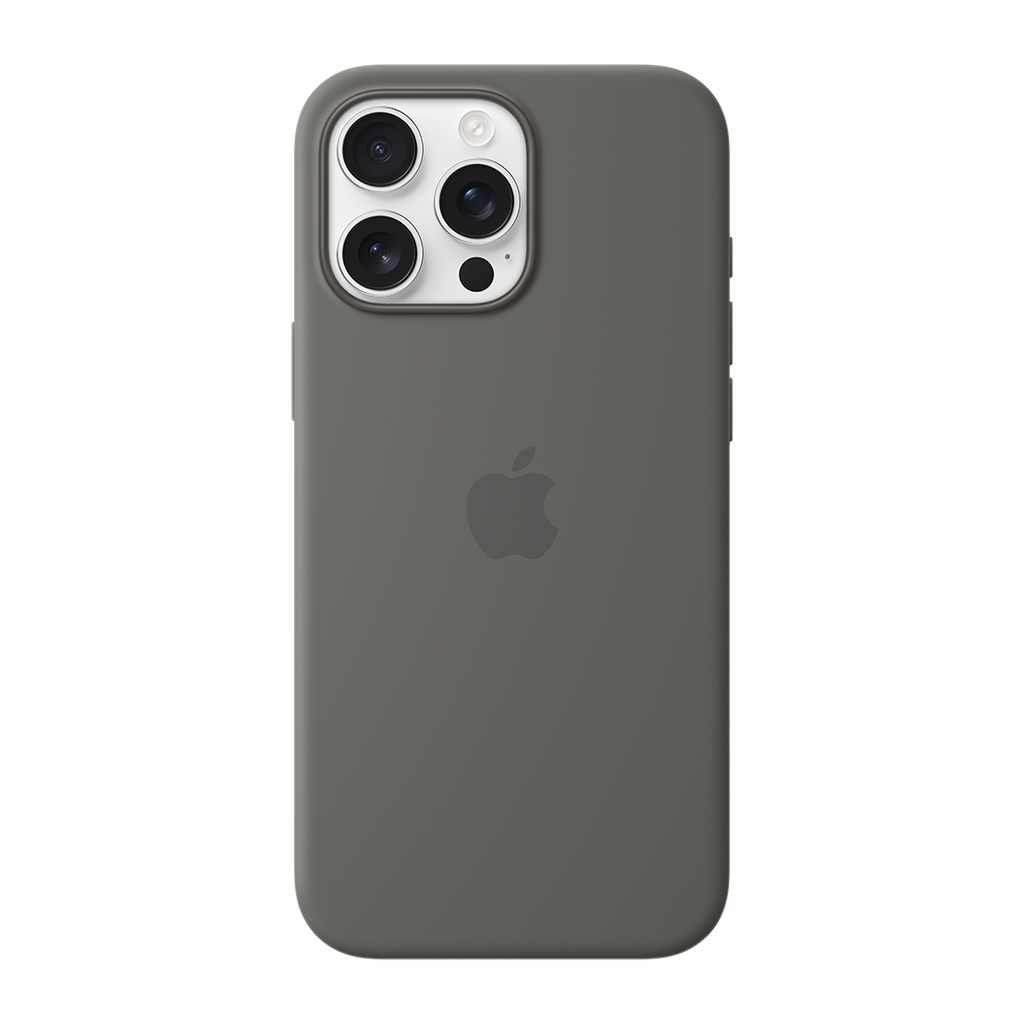 Funda de silicona con MagSafe de Apple para iPhone 16 Pro Max - Gris piedra