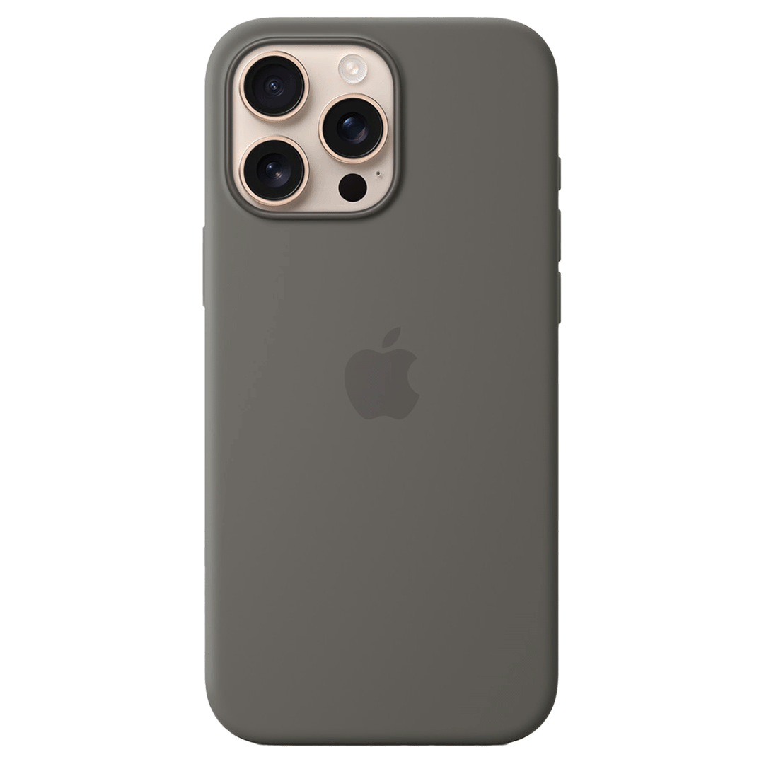 Fundas de Silicona con Magsafe para iPhone 16 Pro Max - Gris Piedra