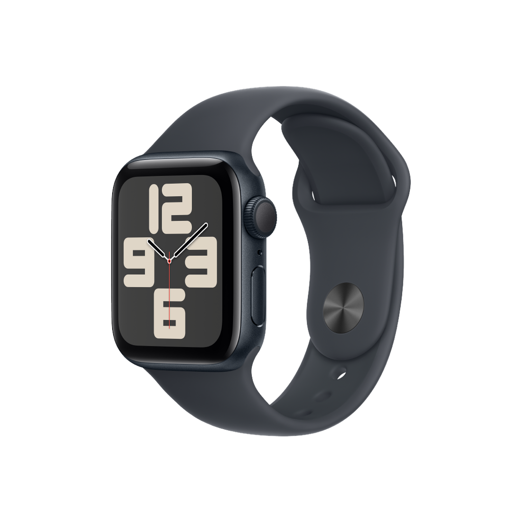 Apple Watch SE GPS 40mm - Caja de Aluminio Medianoche con Banda Deportiva Negra - S/M