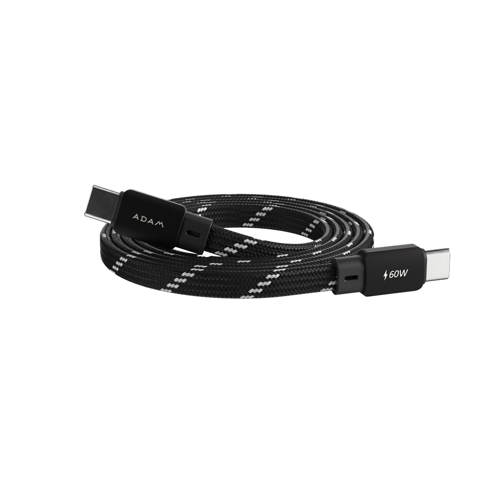 Adam Elements CASA MF200 USB-C a USB-C 60W Cable de carga Magnético - Negro