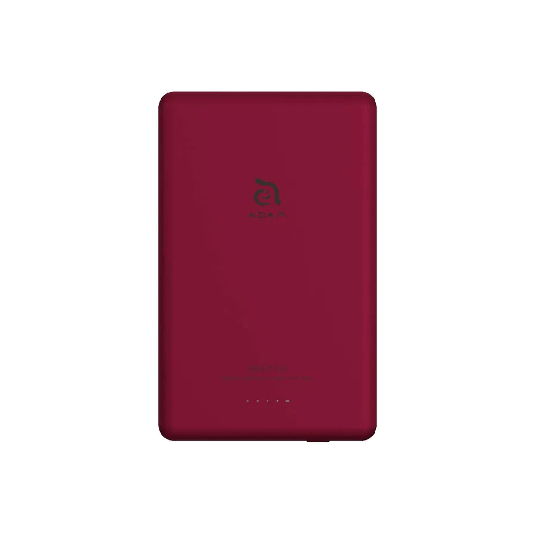 Batería externa magnética inalámbrica GRAVITY C5 de 5.000 mAh de Adam Elements - Rojo