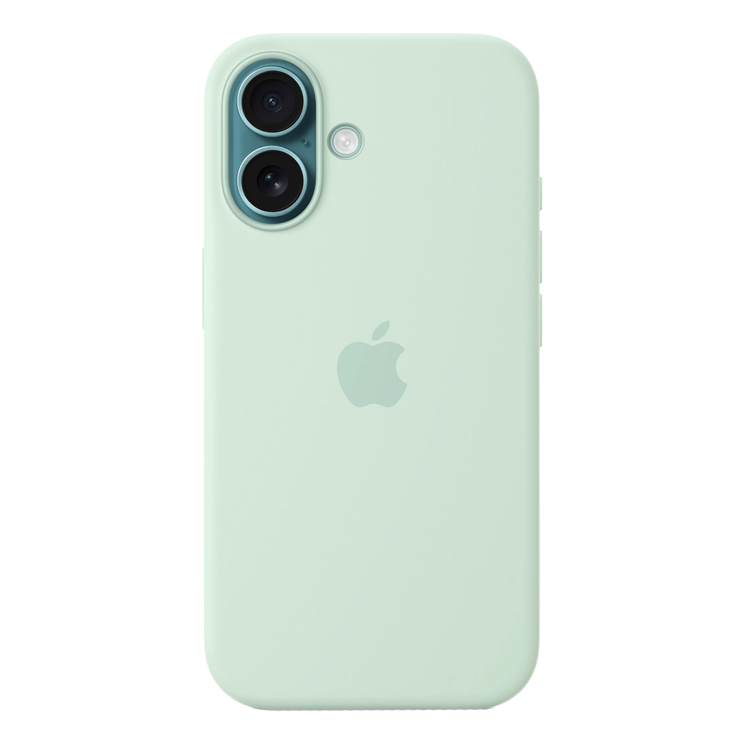 Funda de silicona con MagSafe de Apple para iPhone 16 - Aguamarina