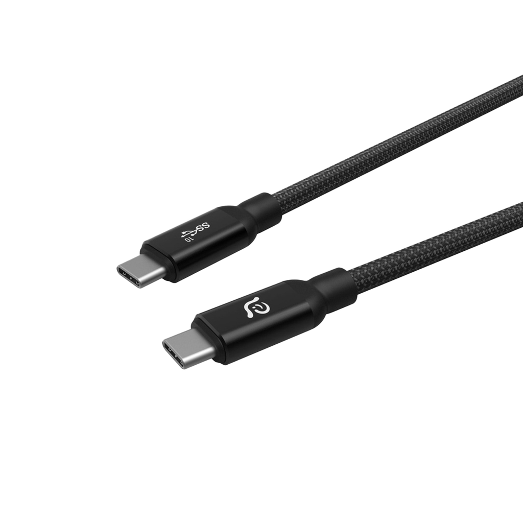 Cable de carga CASA C100+ de USB-C a USB-C de 100 W (1 m) de Adam Elements - Negro