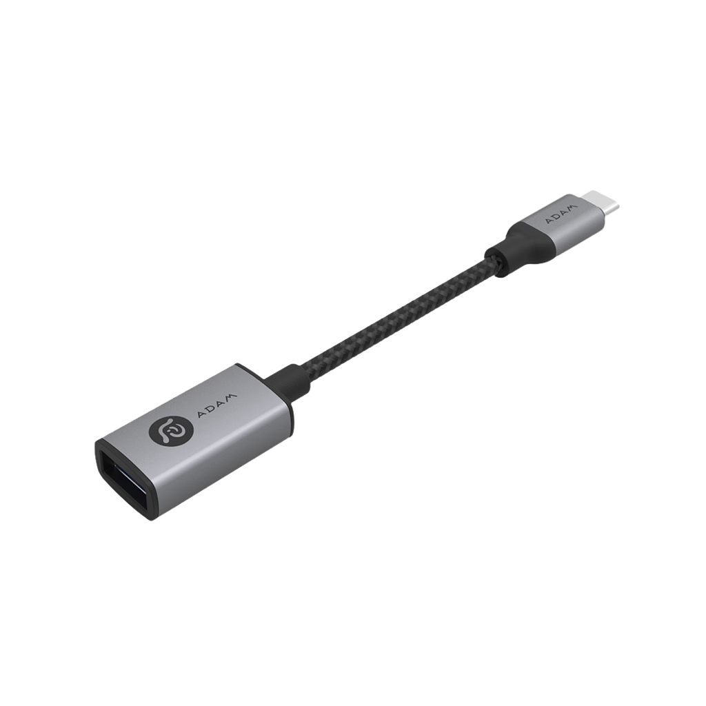 Adaptador CASA F13 de USB-A a USB-C de Adam Elements - Gris espacial