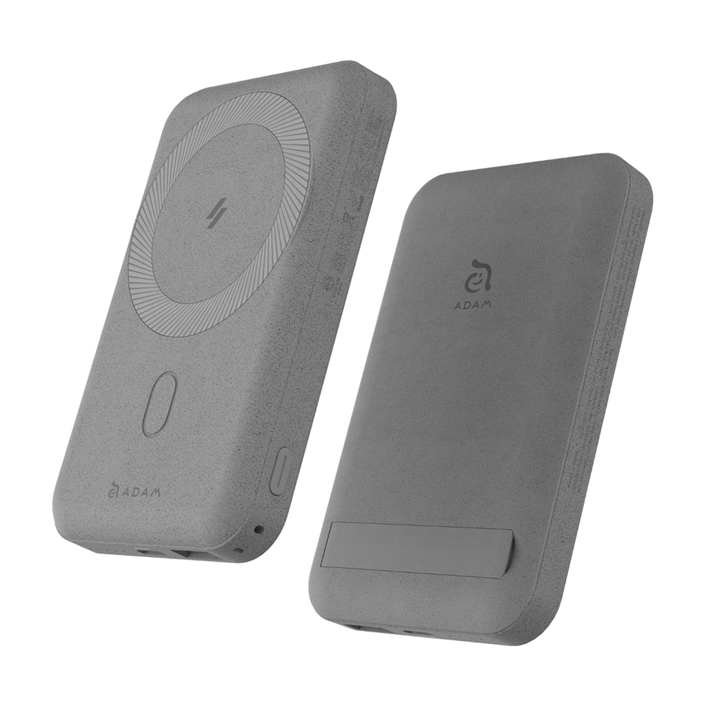 Batería externa magnética inalámbrica GRAVITY C2 de 10.000 mAh de Adam Elements - Gris